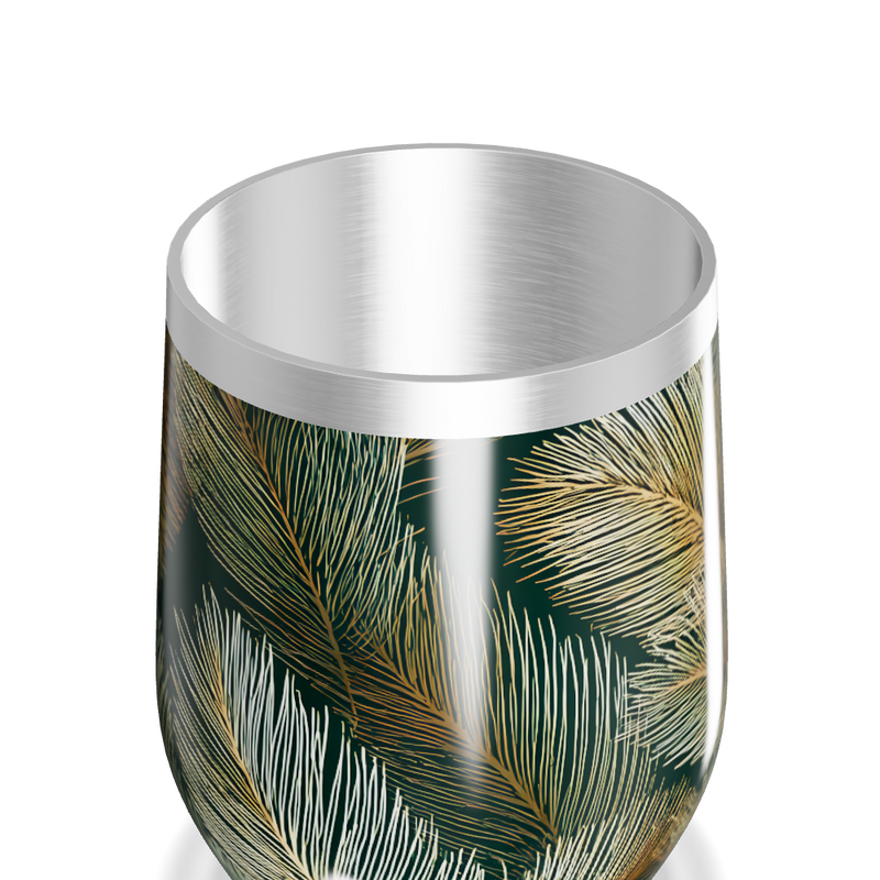 Copo Térmico Slim - Folhagem Verde Aço Inox