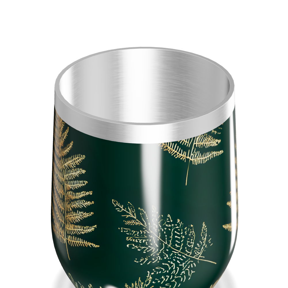 Copo Térmico Slim - Folhagem Verde Metalizado