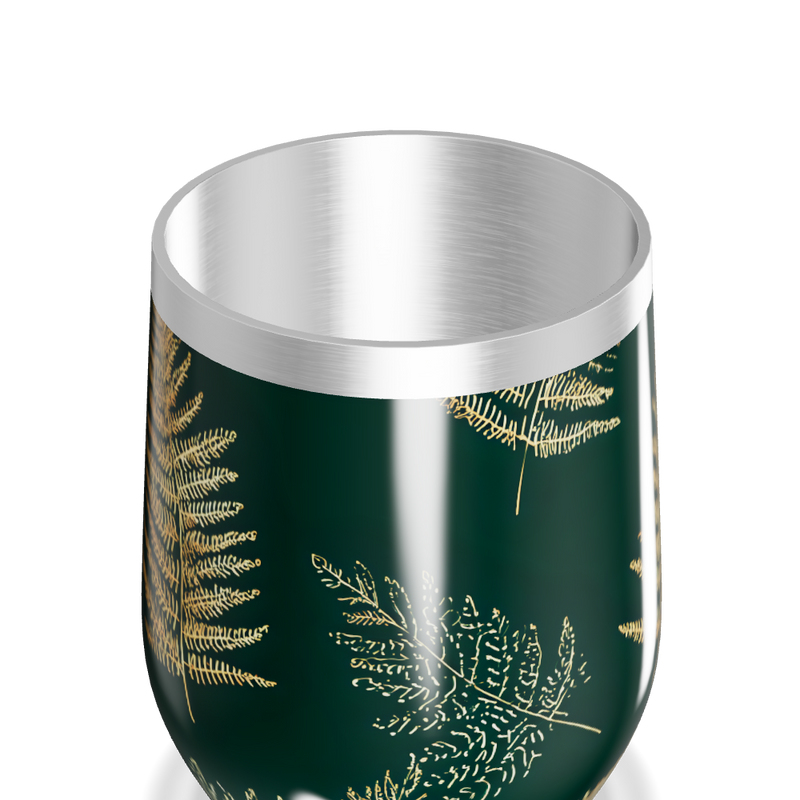 Copo Térmico Slim - Folhagem Verde Metalizado