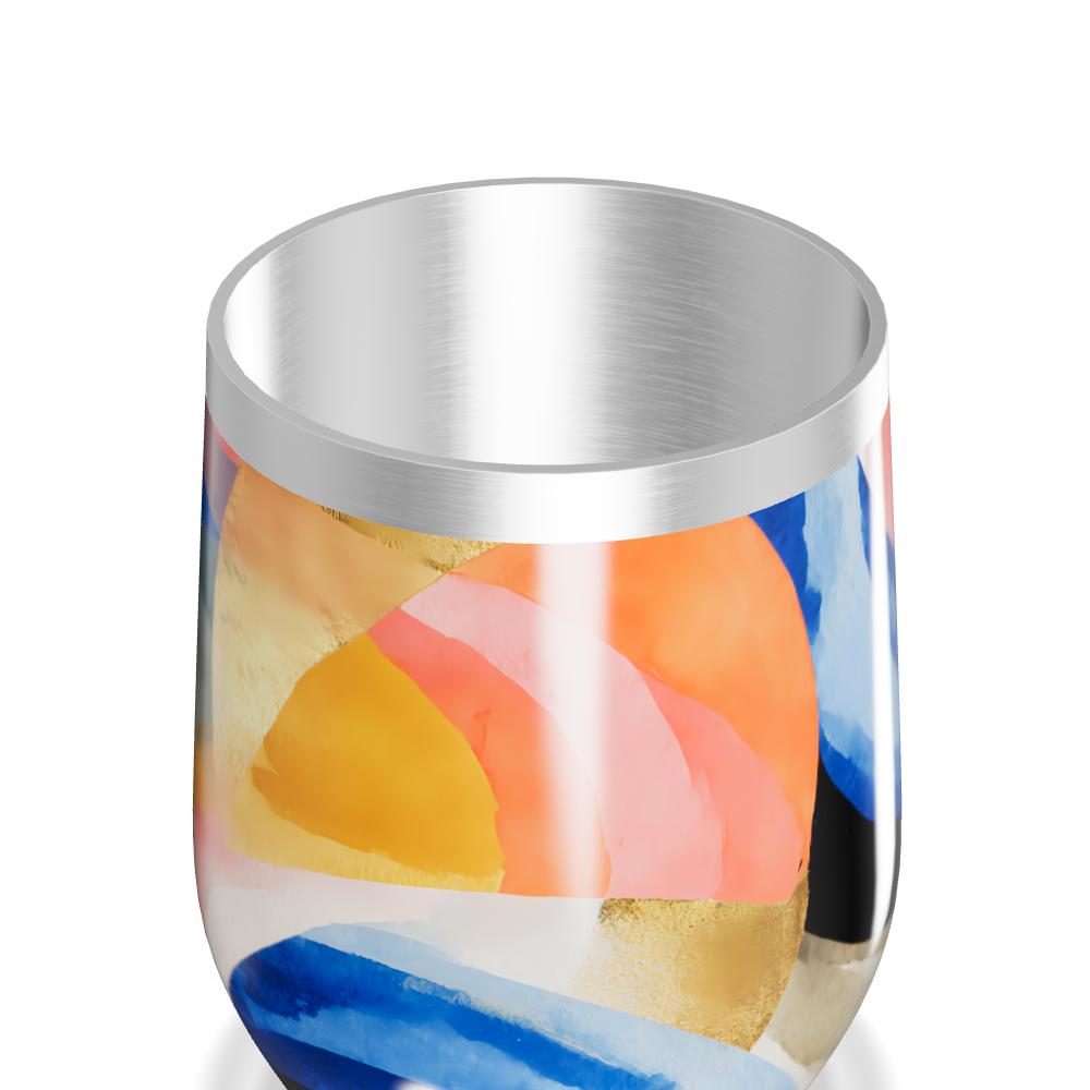 Copo Térmico Slim - Estampa Colorida Aço Inox