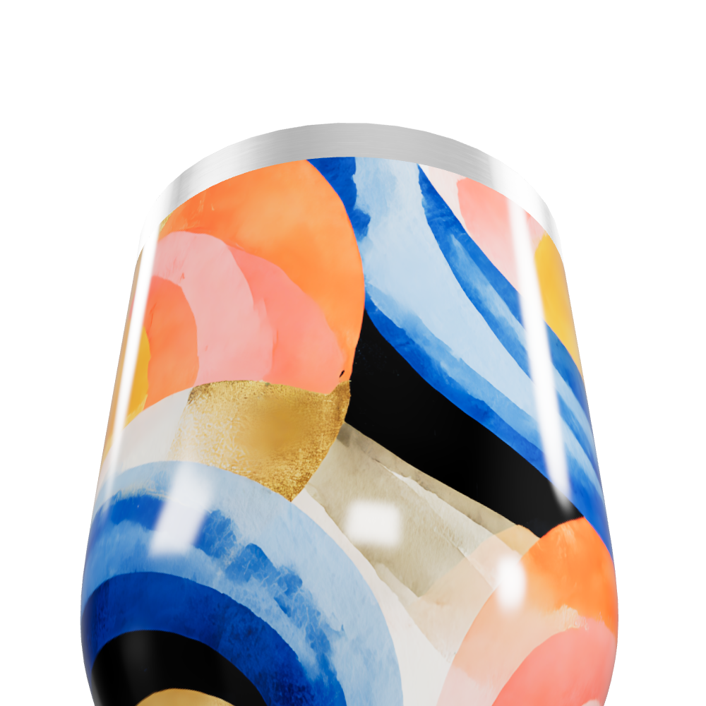 Copo Térmico Slim - Estampa Colorida Aço Inox