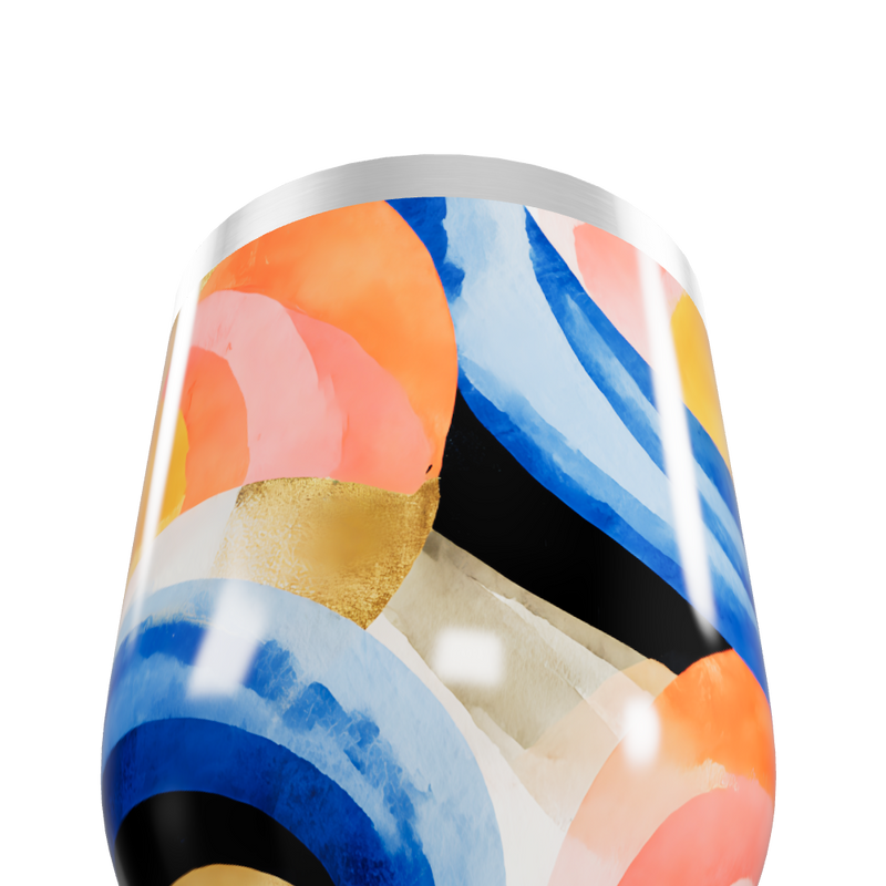 Copo Térmico Slim - Estampa Colorida Aço Inox