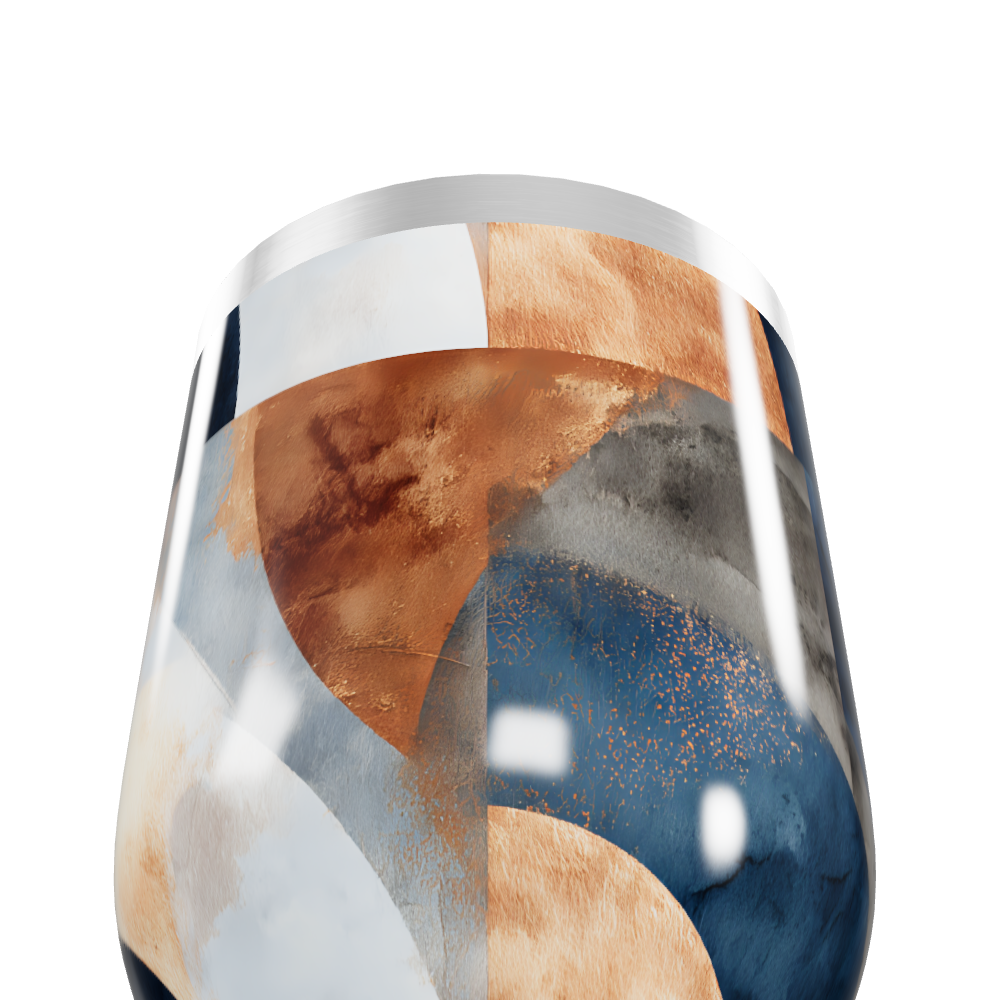 Copo Térmico Slim - Estampa Abstrata Colorida