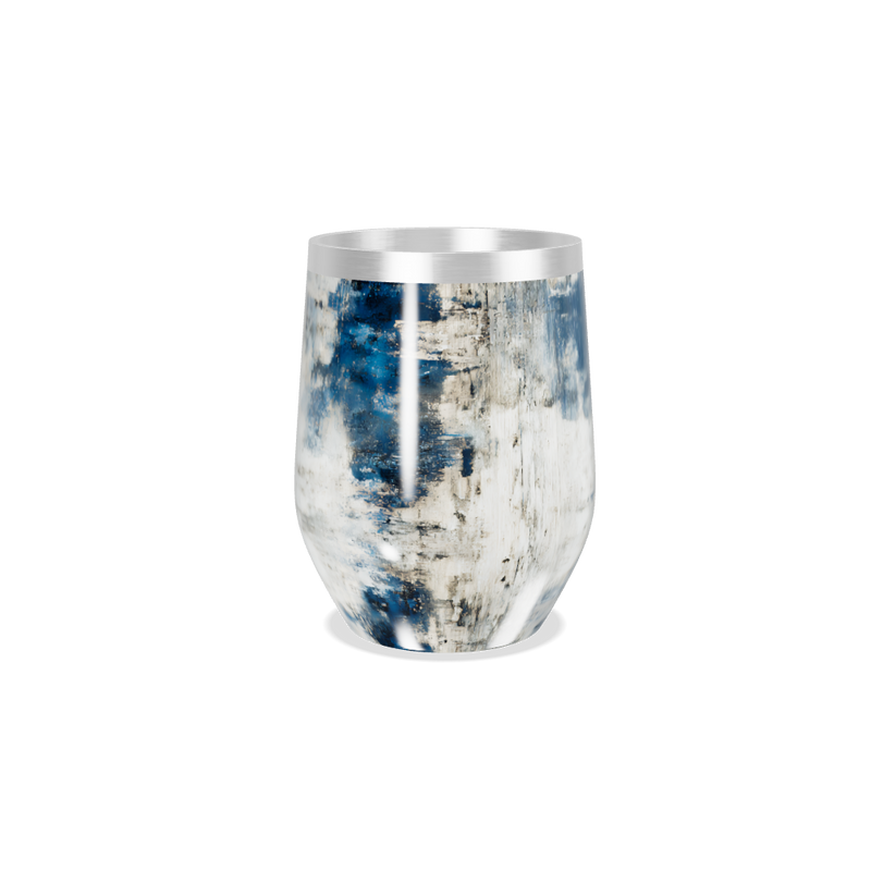 Copo Térmico Slim - Azul Marmorizado Inox