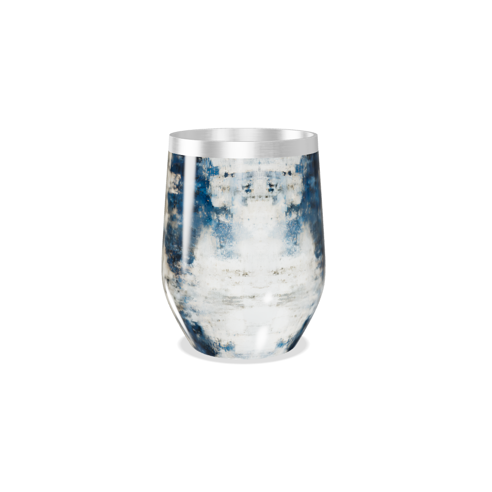 Copo Térmico Slim - Azul Marmorizado Inox