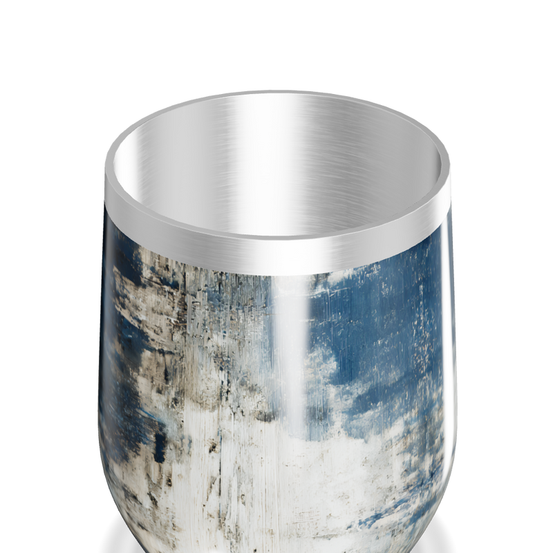 Copo Térmico Slim - Azul Marmorizado Inox