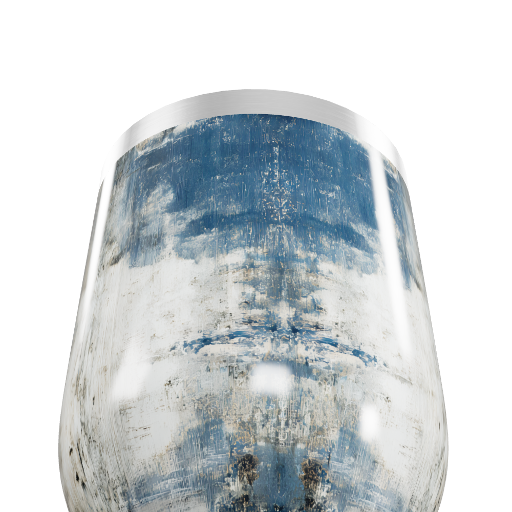 Copo Térmico Slim - Azul Marmorizado Inox