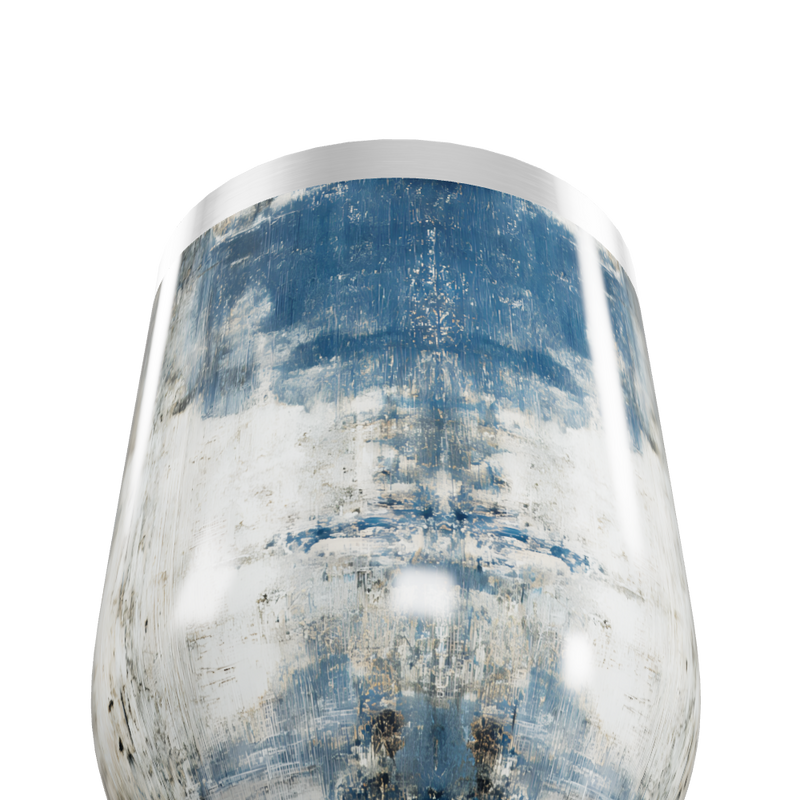 Copo Térmico Slim - Azul Marmorizado Inox