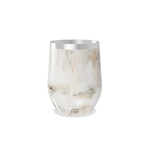 Copo Térmico Slim - Marmorizado bege aço inox