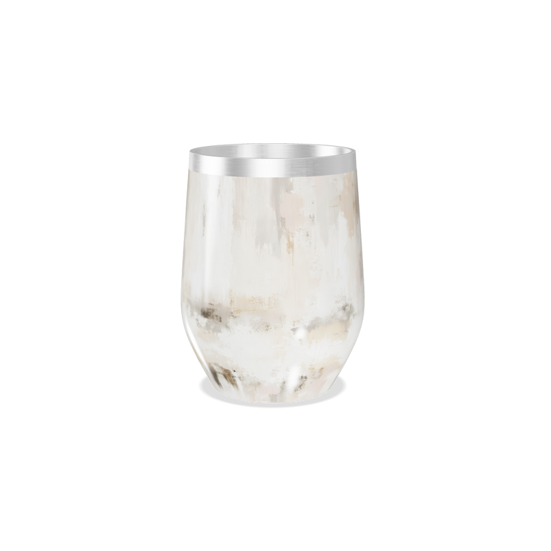 Copo Térmico Slim - Marmorizado bege aço inox