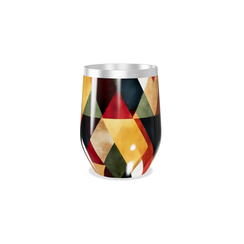 Copo Térmico Slim - Estampa Geométrica Colorida