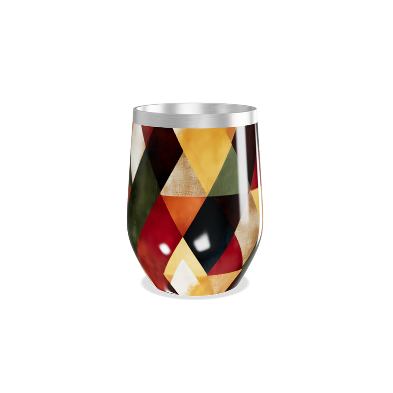 Copo Térmico Slim - Estampa Geométrica Colorida