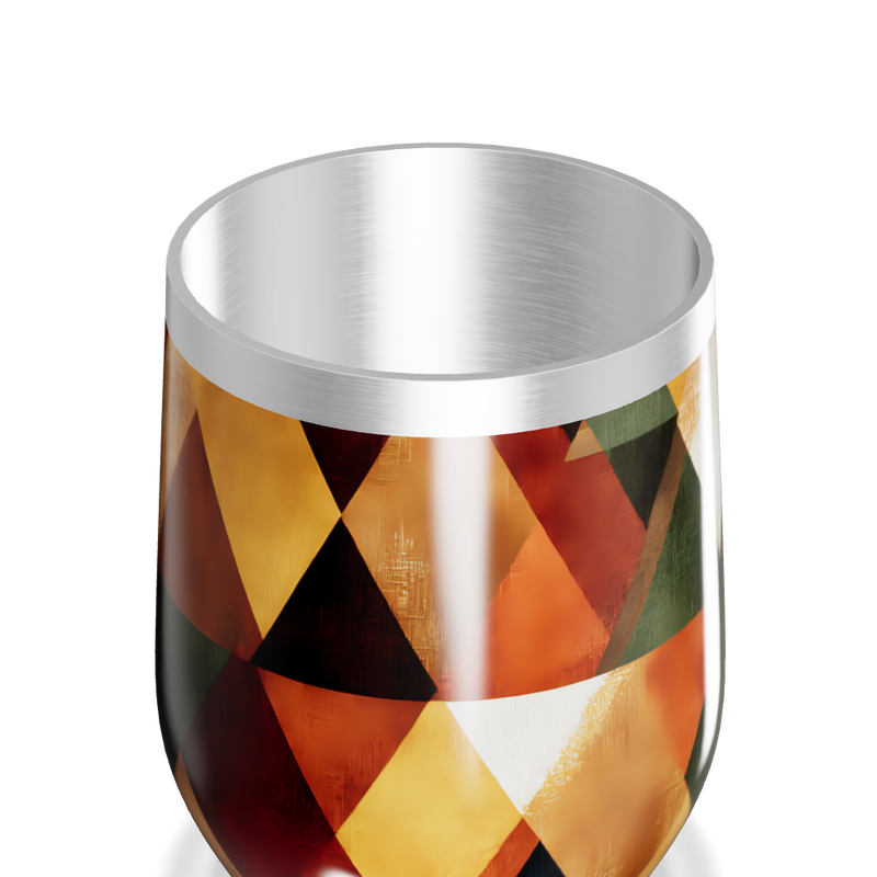 Copo Térmico Slim - Estampa Geométrica Colorida