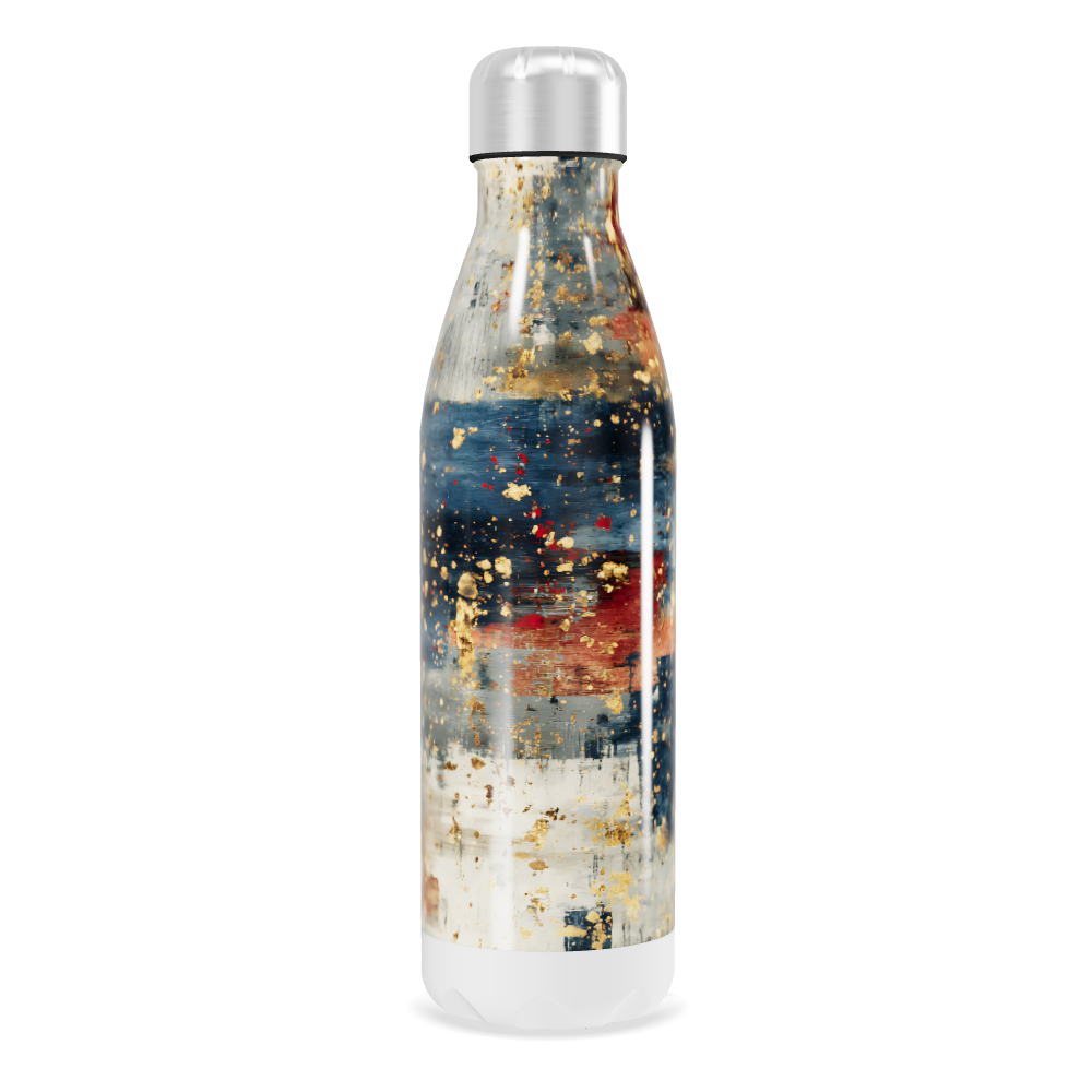 Garrafa Inox - Estampa Abstrata Colorida