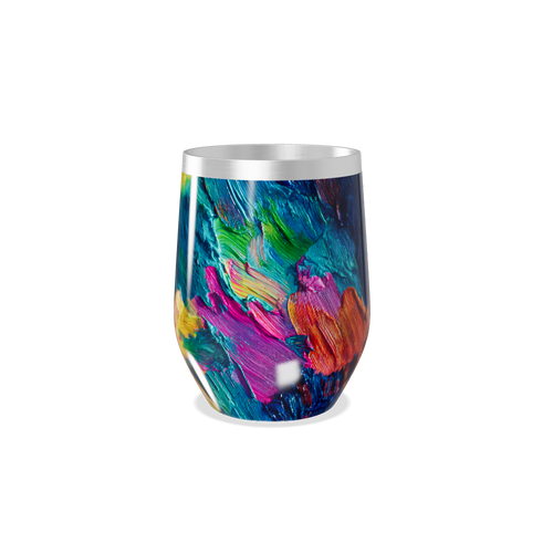 Copo Térmico Slim - Estampa Abstrata Colorida