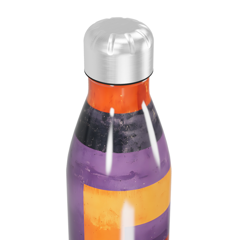 Garrafa Inox - Colorida com Listras Geométricas