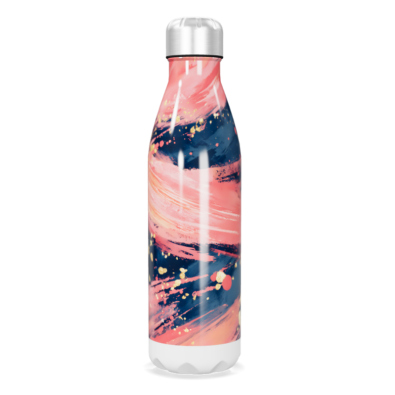 Garrafa Inox - Estampa Abstrata Colorida