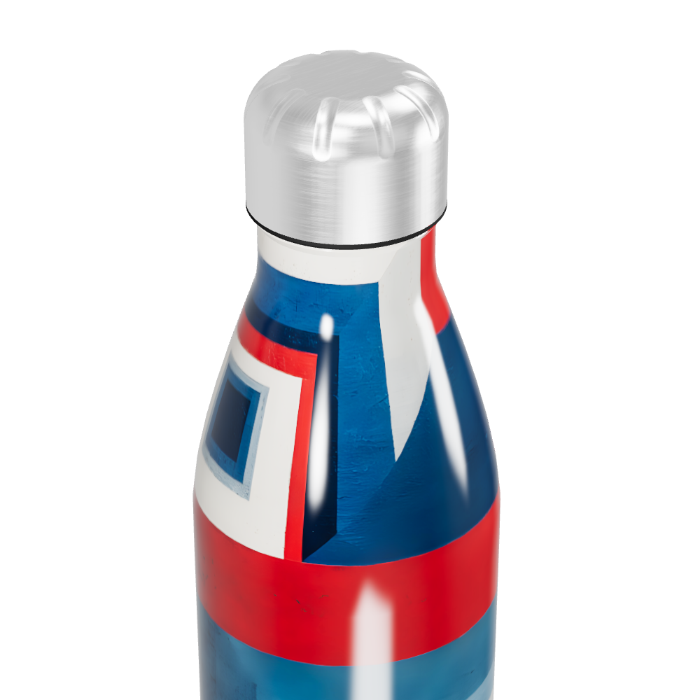 Garrafa Inox - Estampa Geométrica Colorida