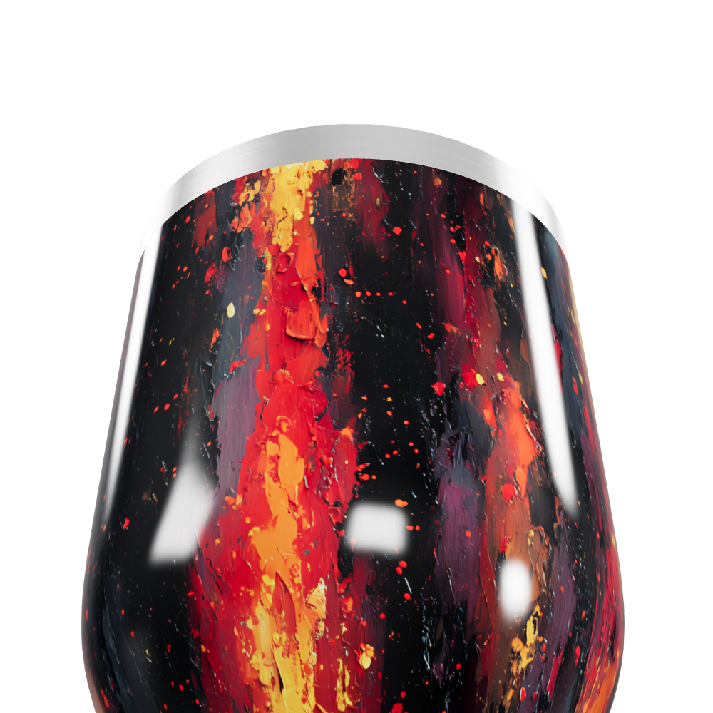 Copo Térmico Slim - Estampa Abstrata Colorida