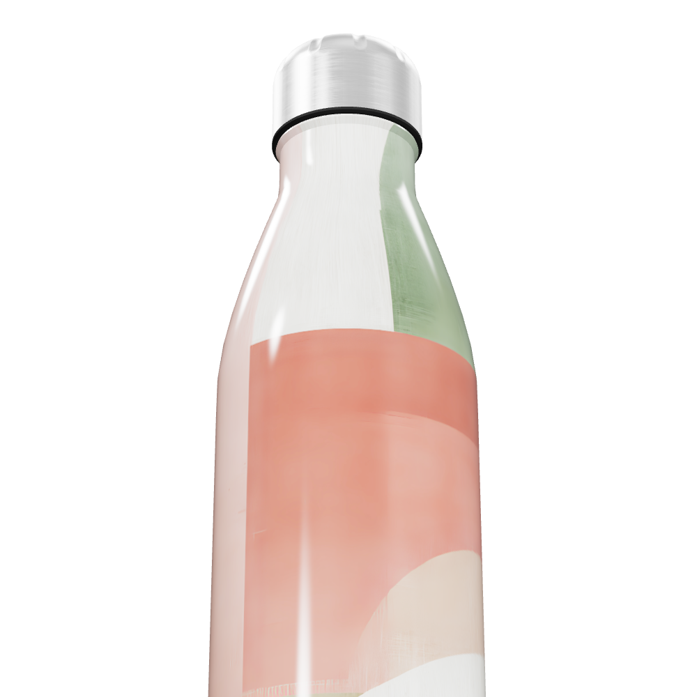 Garrafa Inox - Estampa Geométrica Colorida