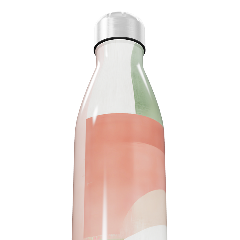 Garrafa Inox - Estampa Geométrica Colorida