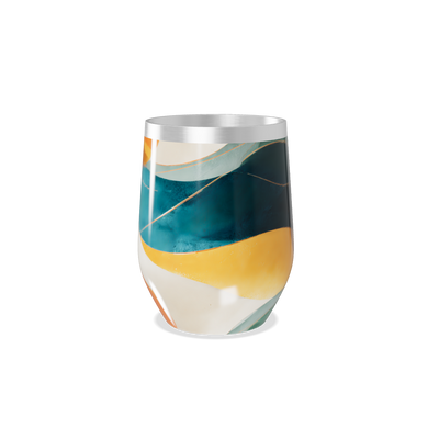 Copo Térmico Slim - Colorido Abstrato Inox