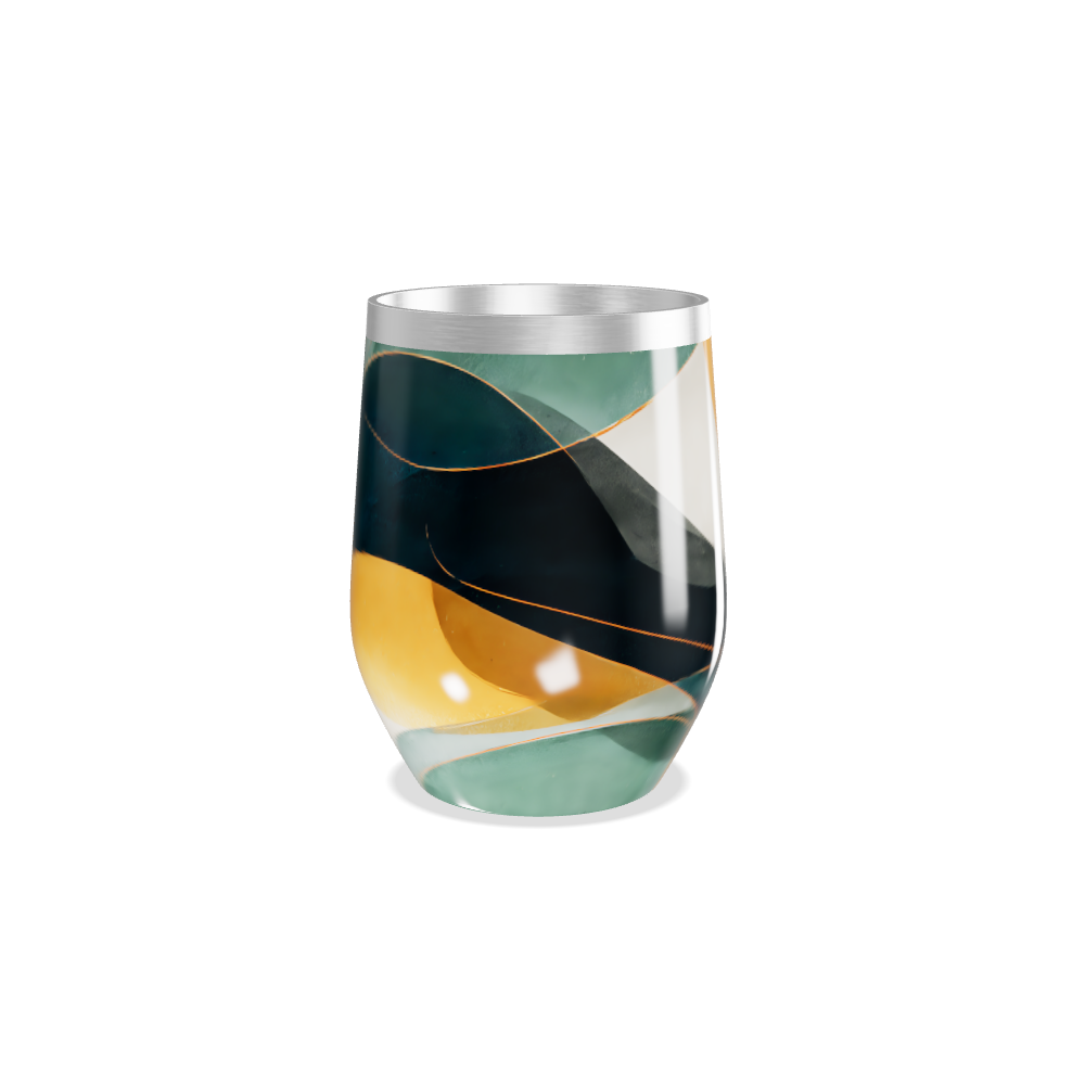 Copo Térmico Slim - Colorido Abstrato Inox