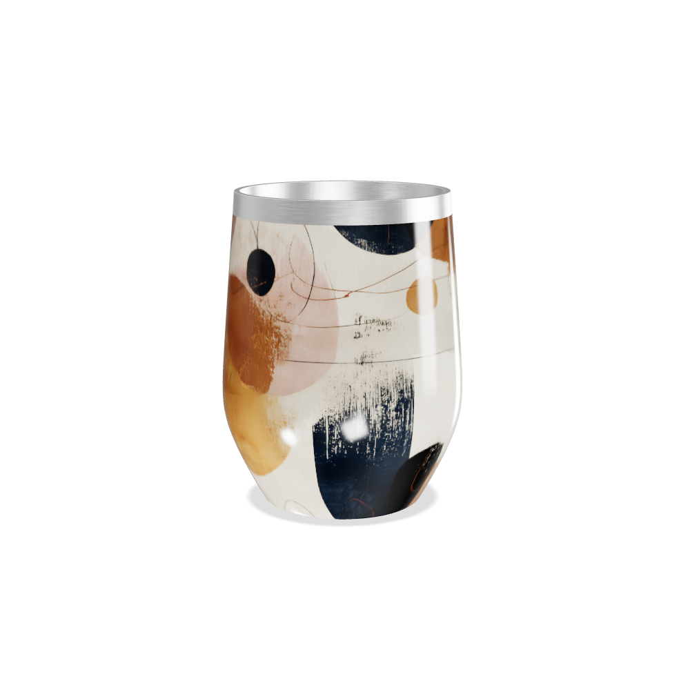 Copo Térmico Slim - Estampa Abstrata Colorida