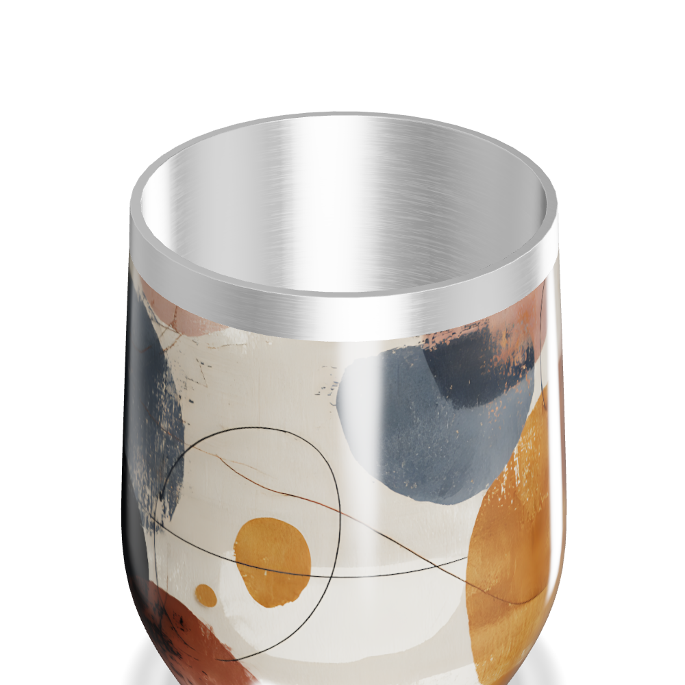 Copo Térmico Slim - Estampa Abstrata Colorida