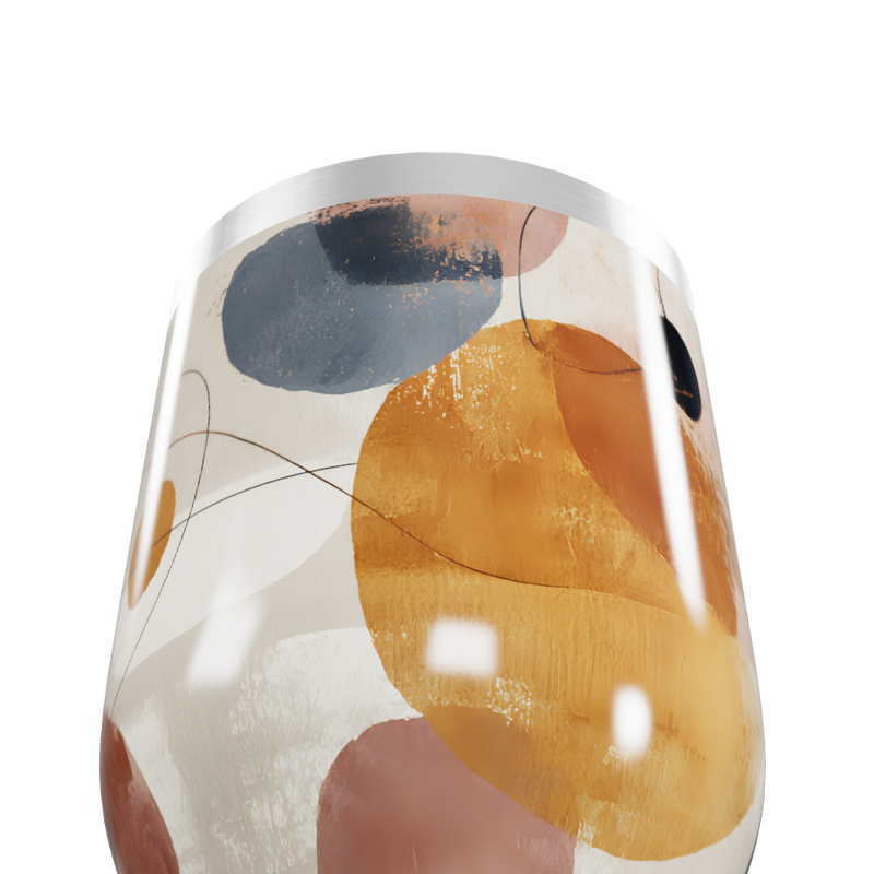 Copo Térmico Slim - Estampa Abstrata Colorida