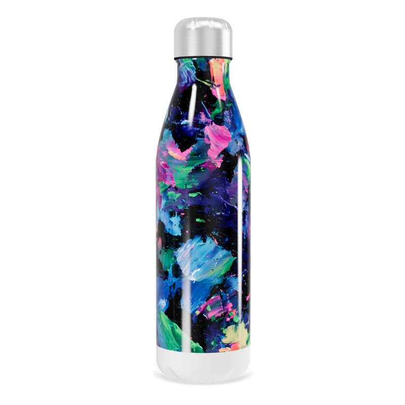 Garrafa Inox - Estampa Colorida Abstrata