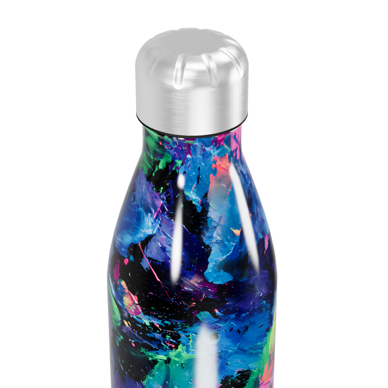 Garrafa Inox - Estampa Colorida Abstrata
