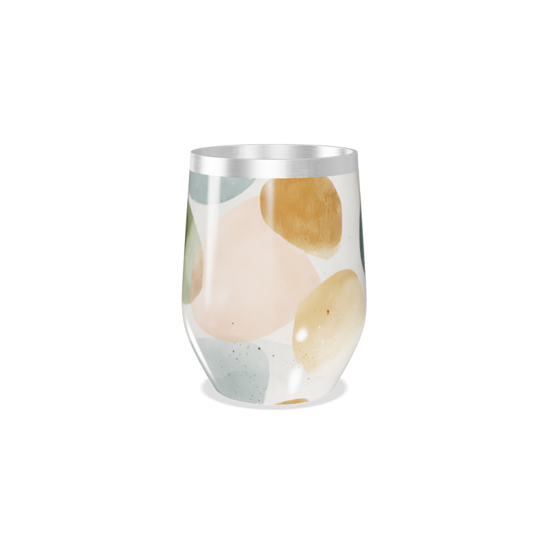 Copo Térmico Slim - Verde Abstrato Aço Inox