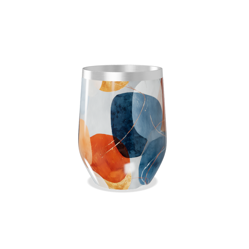 Copo Térmico Slim - Estampa Abstrata Colorida