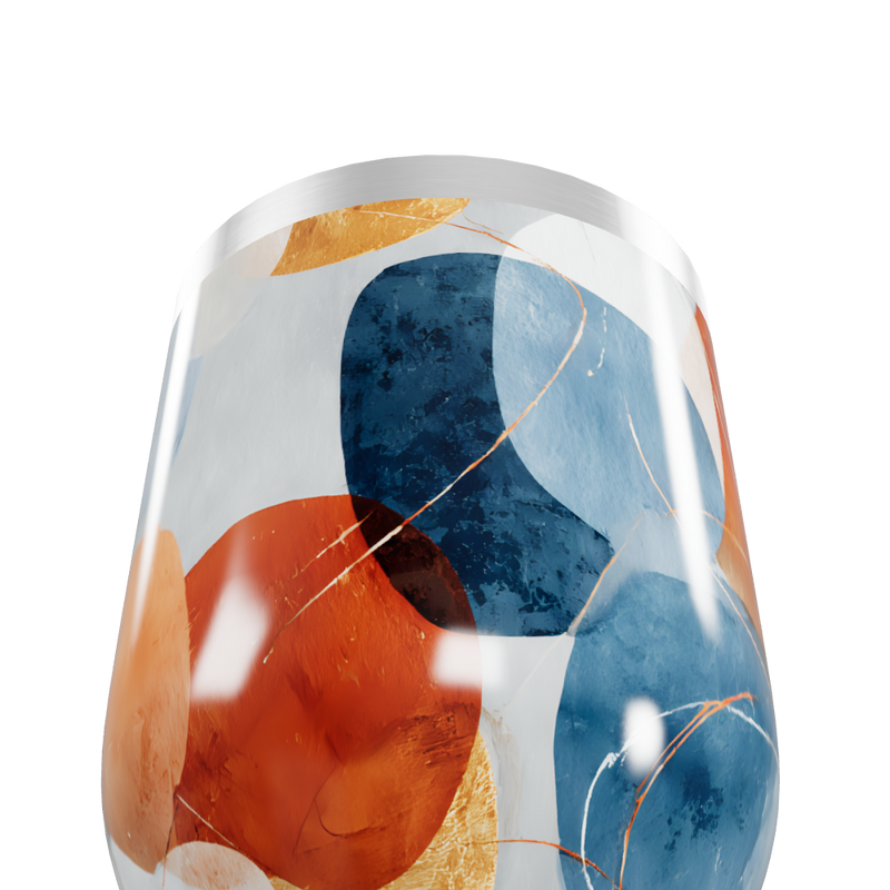 Copo Térmico Slim - Estampa Abstrata Colorida