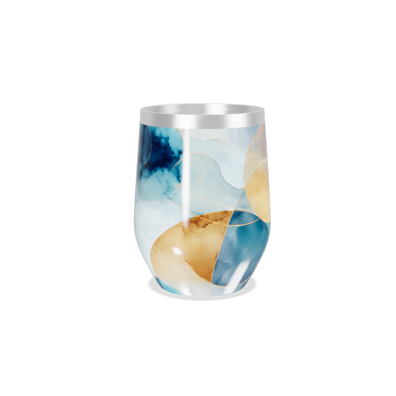 Copo Térmico Slim - Com Estampa Abstrata