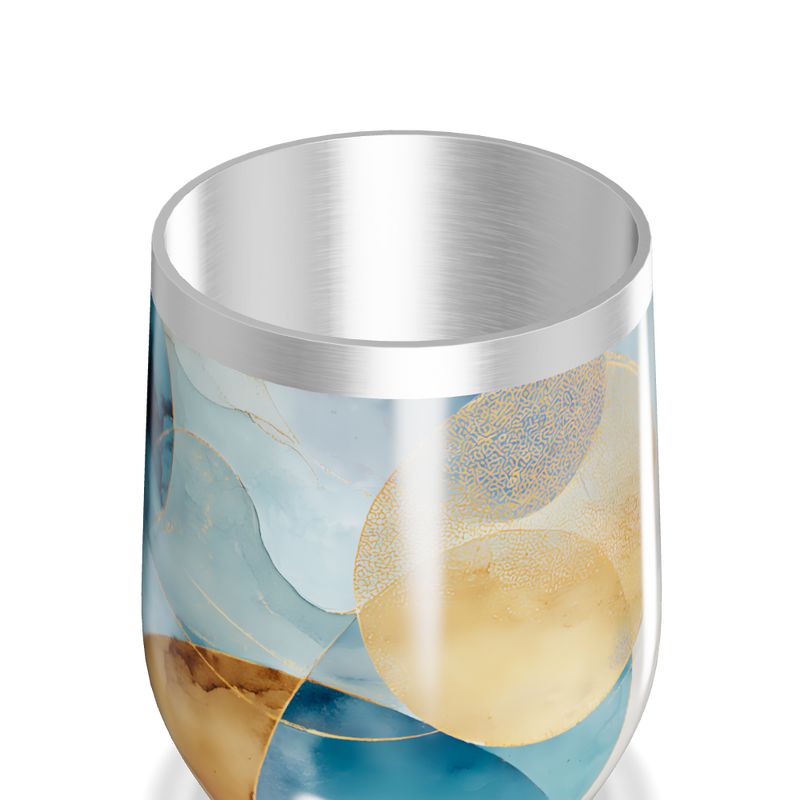 Copo Térmico Slim - Com Estampa Abstrata