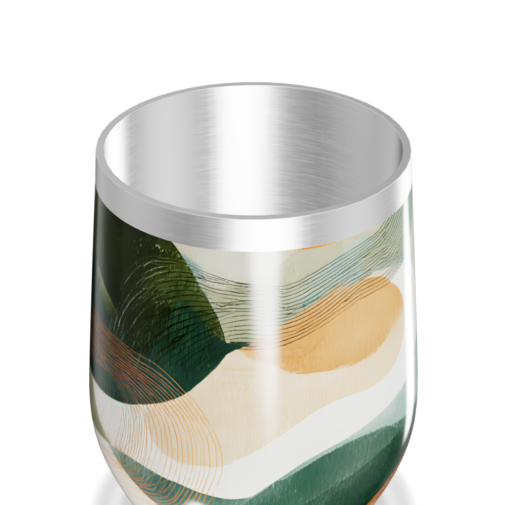 Copo Térmico Slim - Estampa Abstrata Colorida