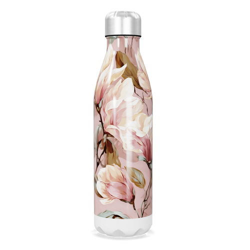 Garrafa Inox - Floral Rosa 500ml