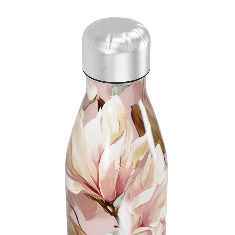 Garrafa Inox - Floral Rosa 500ml
