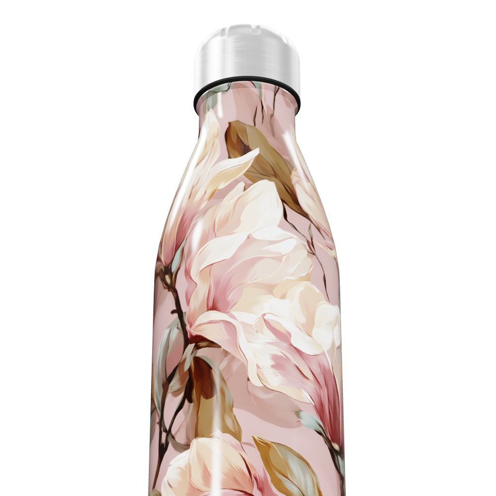 Garrafa Inox - Floral Rosa 500ml