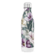 Garrafa Inox - Floral com Fundo Cinza