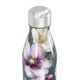 Garrafa Inox - Floral com Fundo Cinza