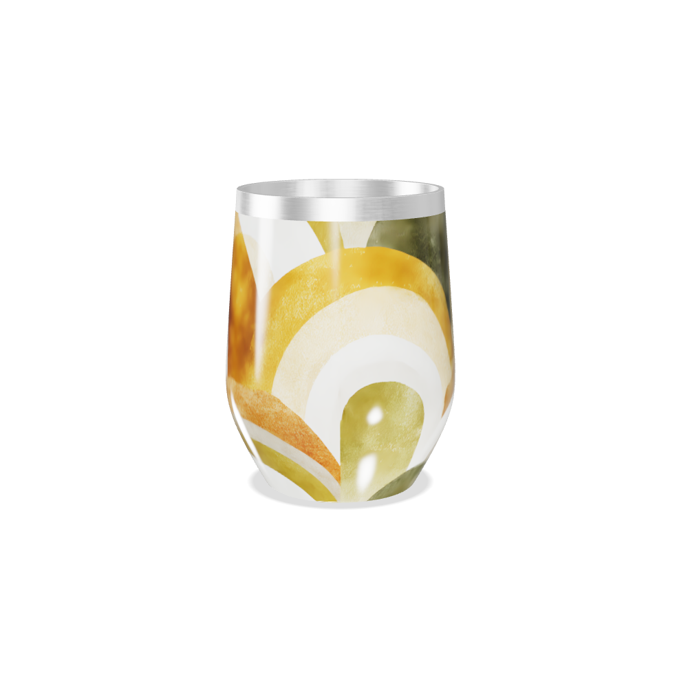 Copo Térmico Slim - Estampa Abstrata Colorida