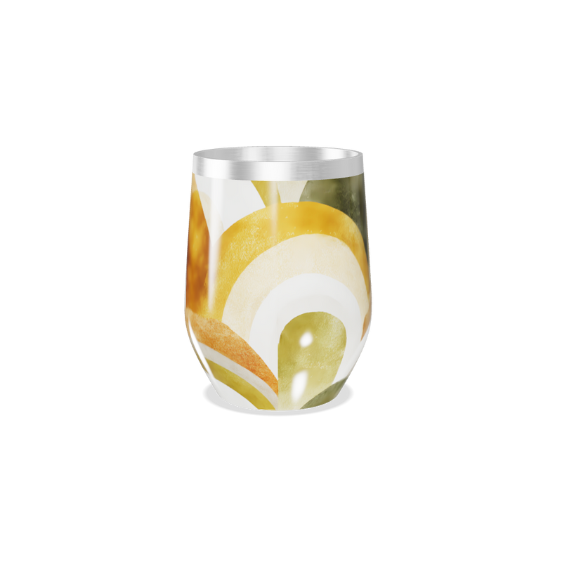 Copo Térmico Slim - Estampa Abstrata Colorida