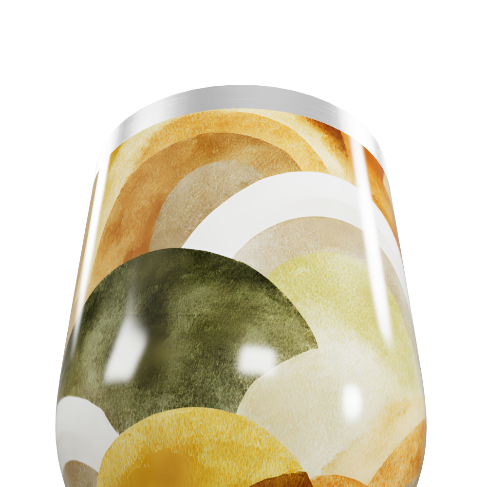 Copo Térmico Slim - Estampa Abstrata Colorida