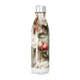 Garrafa Inox - Floral com Tampa Prata