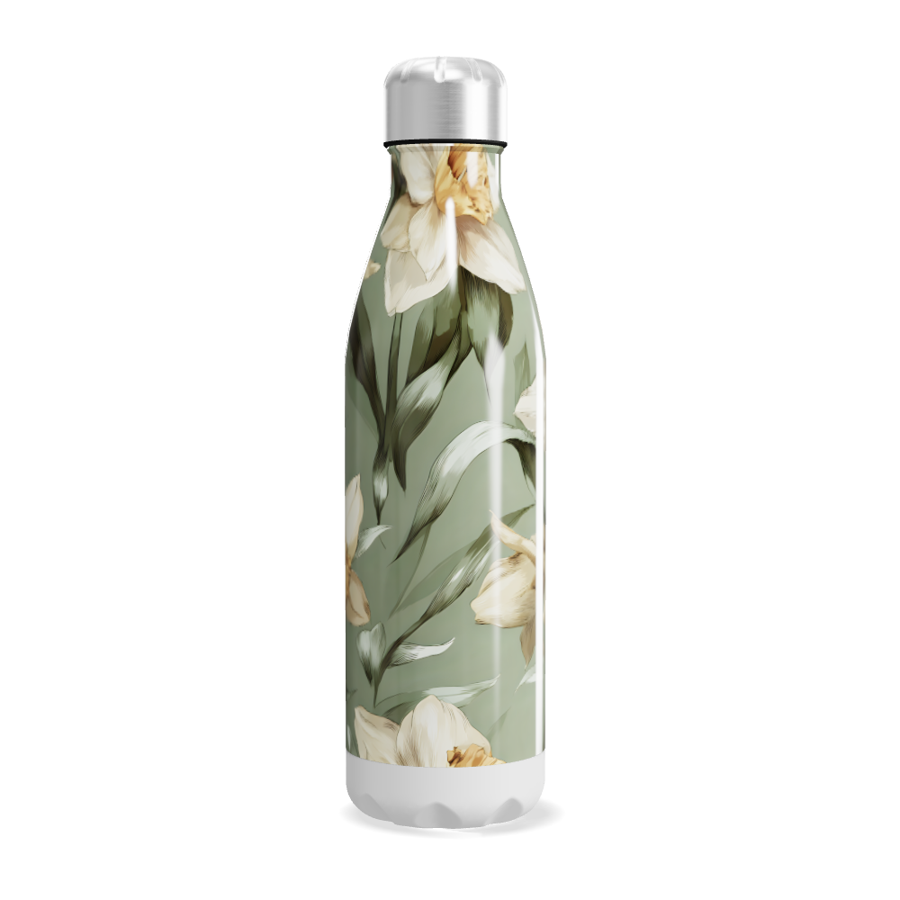 Garrafa Inox - Floral Verde 500ml