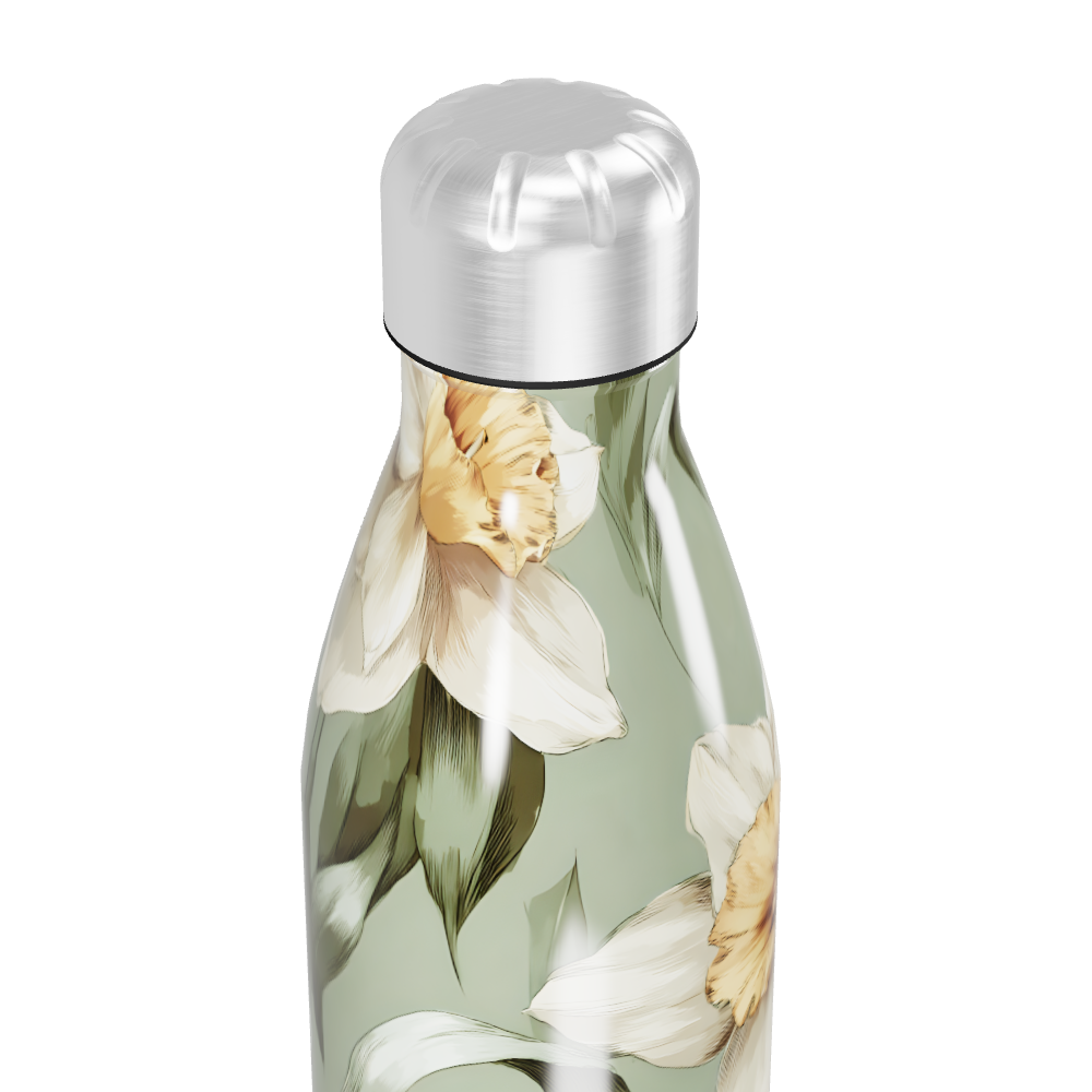 Garrafa Inox - Floral Verde 500ml