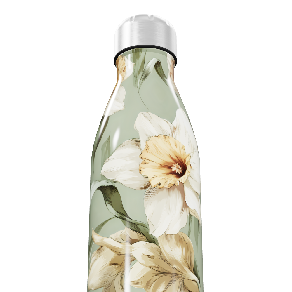 Garrafa Inox - Floral Verde 500ml
